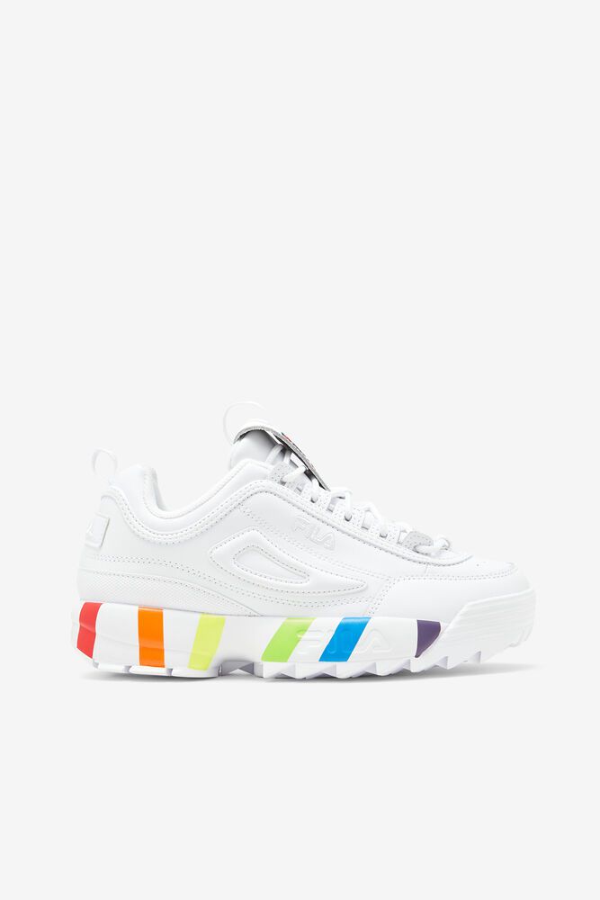 Fila Sneakers Womens White - Disruptor 2 Pride - Philippines 7308196-GF